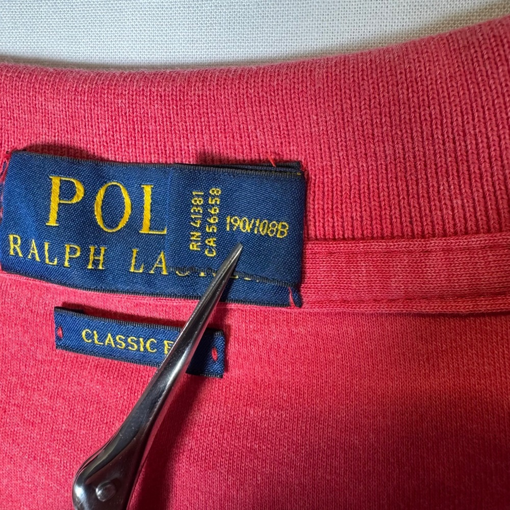 Polo Ralph Lauren Polo Mens XXL Pink Classic Fit Short Sleeve Jersey Shirt - Picture 4 of 11